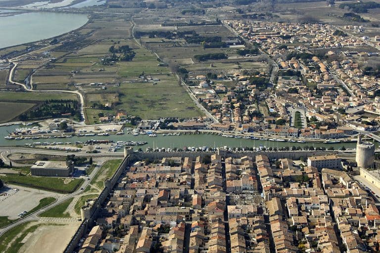 Vista aerea Aigues Mortes